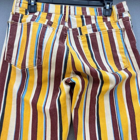 Frame Women's Le High Straight Jeans Size 28 (6) Painterly Stripe Streetwear - Picture 8 of 14